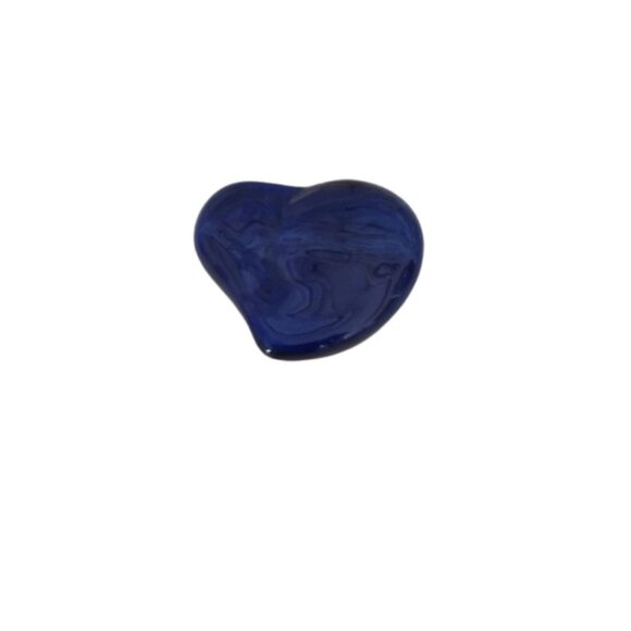 Tiffany & Co Elsa Peretti Cobalt Blue Heart Paperweight - Picture 1 of 3